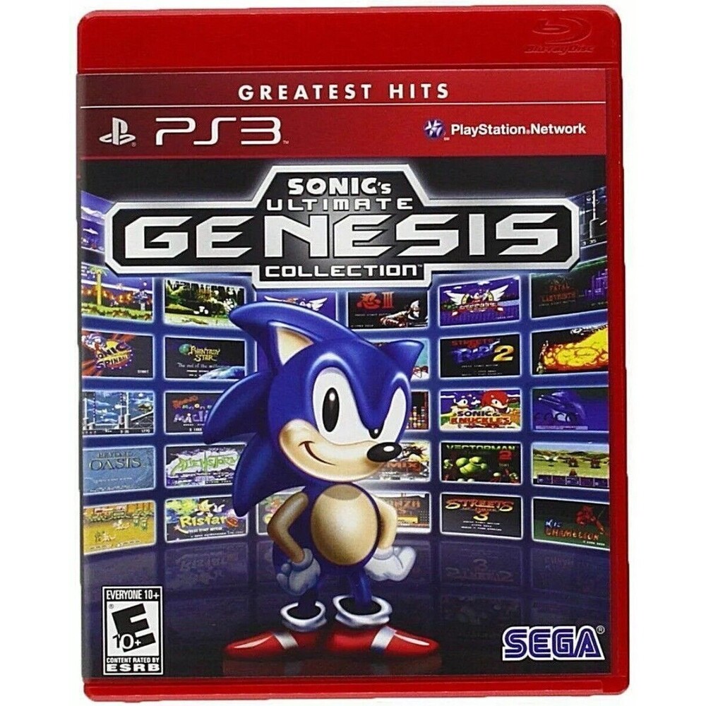 Sonic's Ultimate Genesis Collection For PlayStation 3 With Case 2009 PS3
